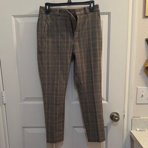 Women’s Banana Republic Sloan Slim High Rise Plaid Dress Pants